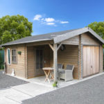 Wooden summer house